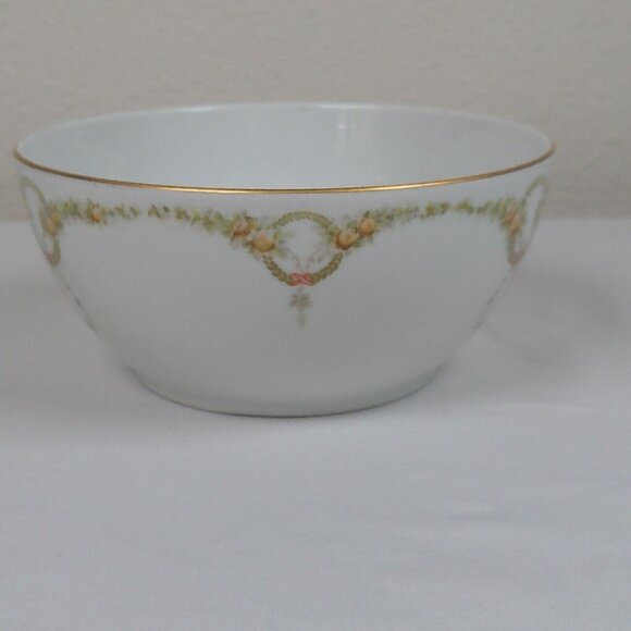 Rosenthal Donatello Briar Rose Fine China Cranberry Bowl 5.5" Vintage Germany - Picture 2 of 9